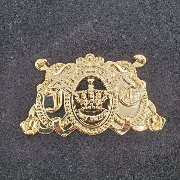 NEW Juicy Couture Eagle Wool Black Blue Gold Women's Bag Purse Handbag Tote NWT - Picture 7 of 16